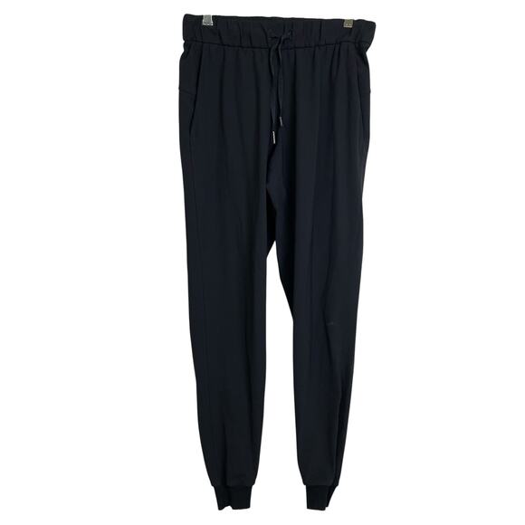 Lululemon On The Fly Jogger Pants Womens Size 4 Black Run Jog Athletic Tapered - Picture 1 of 8